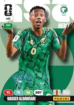 Nasser Aldawsari Saudi Arabia Panini FIFA World Cup 2026 Adrenalyn XL #401